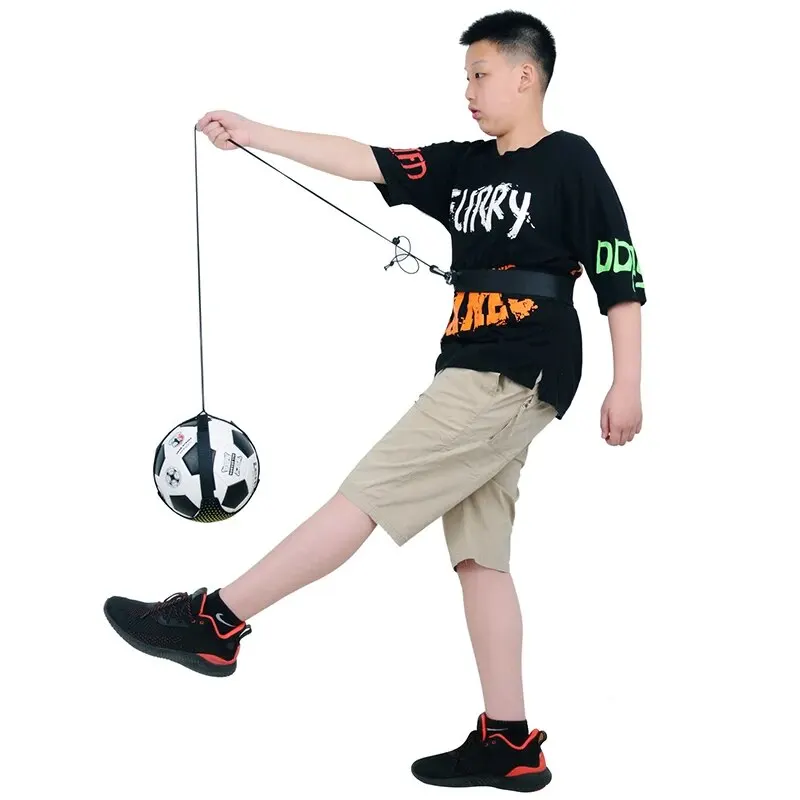 Ceinture de taille réglable pour pratique en Solo, équipement d'entraînement de contrôle de ballon de Football, ceinture élastique d'entraînement pour enfants