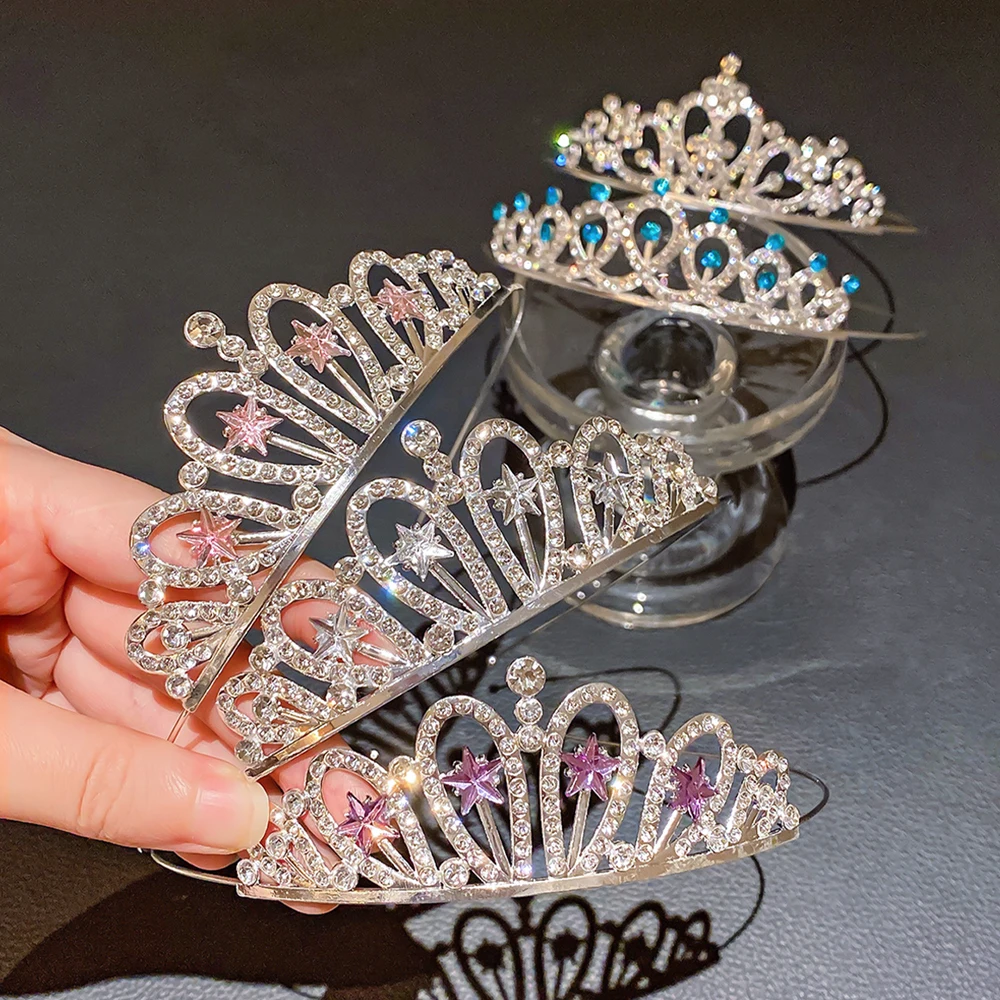 5-Pack Mixed High-End Party Show Crowns for Women Birthday Celebration Gifts Festival Performance Hair Accessories