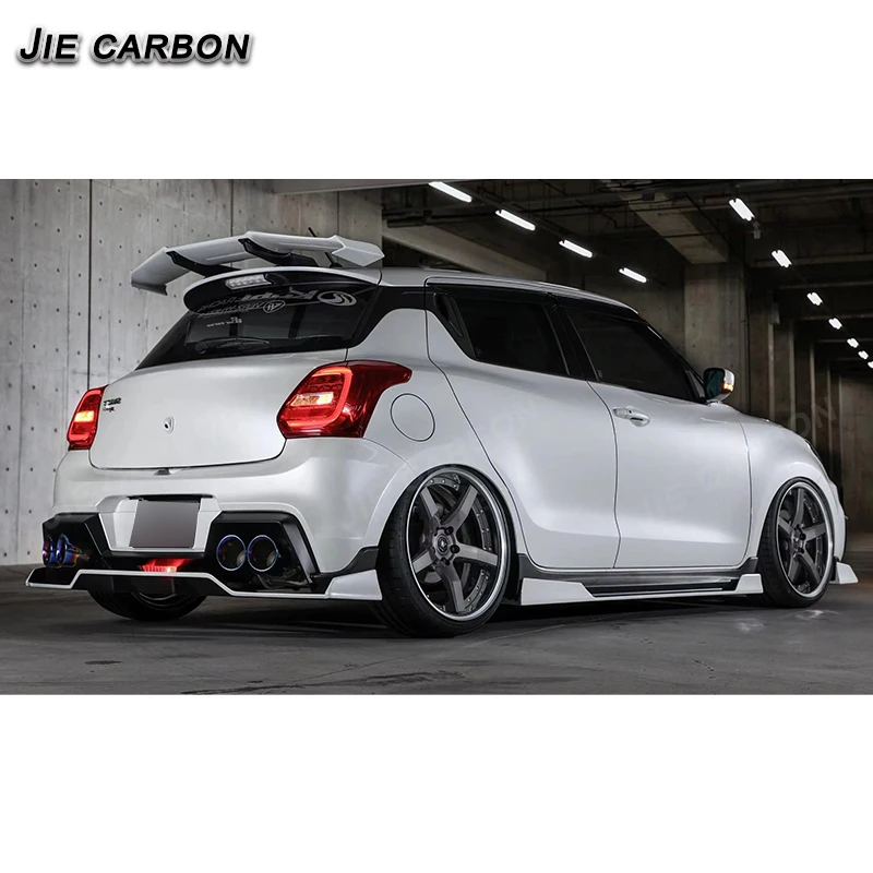 Carbon fiber exterior fittings for the Suzuki Swift Sports ZC33S rear trunk splitter Spoiler diffuser tail fin