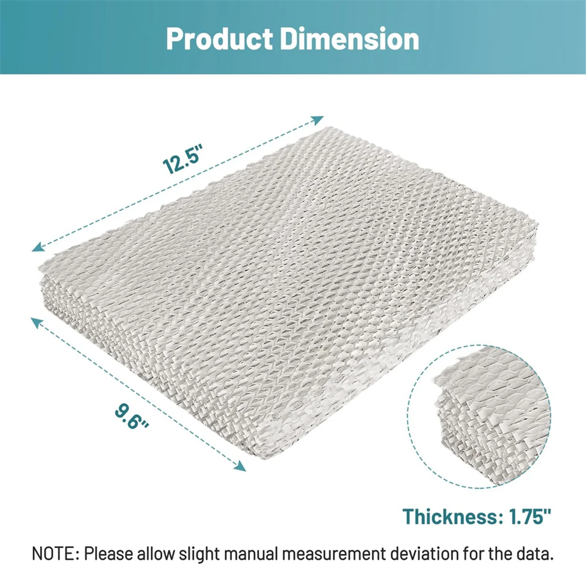 فلتر مرطب Waterpad A35 لـ Aprilaire 350، 560، 600، 35 لوحة مياه بديلة لأجهزة ترطيب هانيويل HC26P 2 قطعة