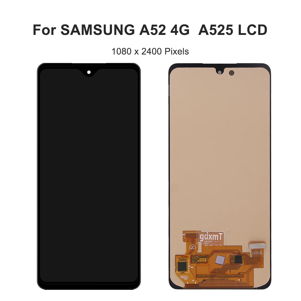 For Samsung A52 4G For AMOLED A525F A525F/DS A525M A525M/DS LCD Display Touch Screen Digitizer Assembly Replacement