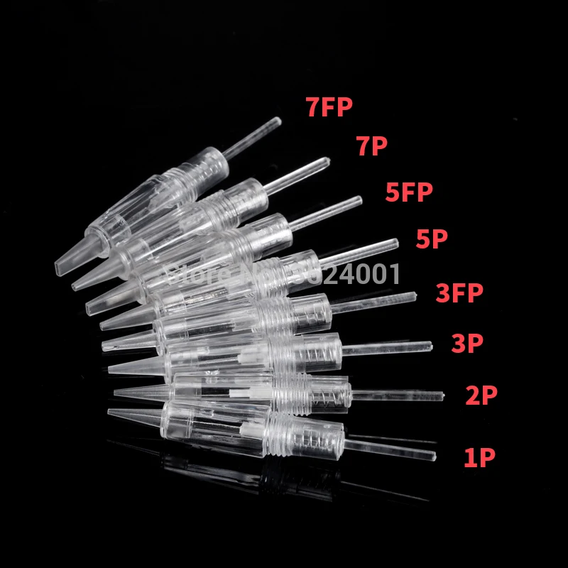 10/50PCS Permanent Makeup Tattoo Needle Cartridges for Eyebrow Tattoo Machine Permanent Makeup Disposable Screw Tattoo Needle