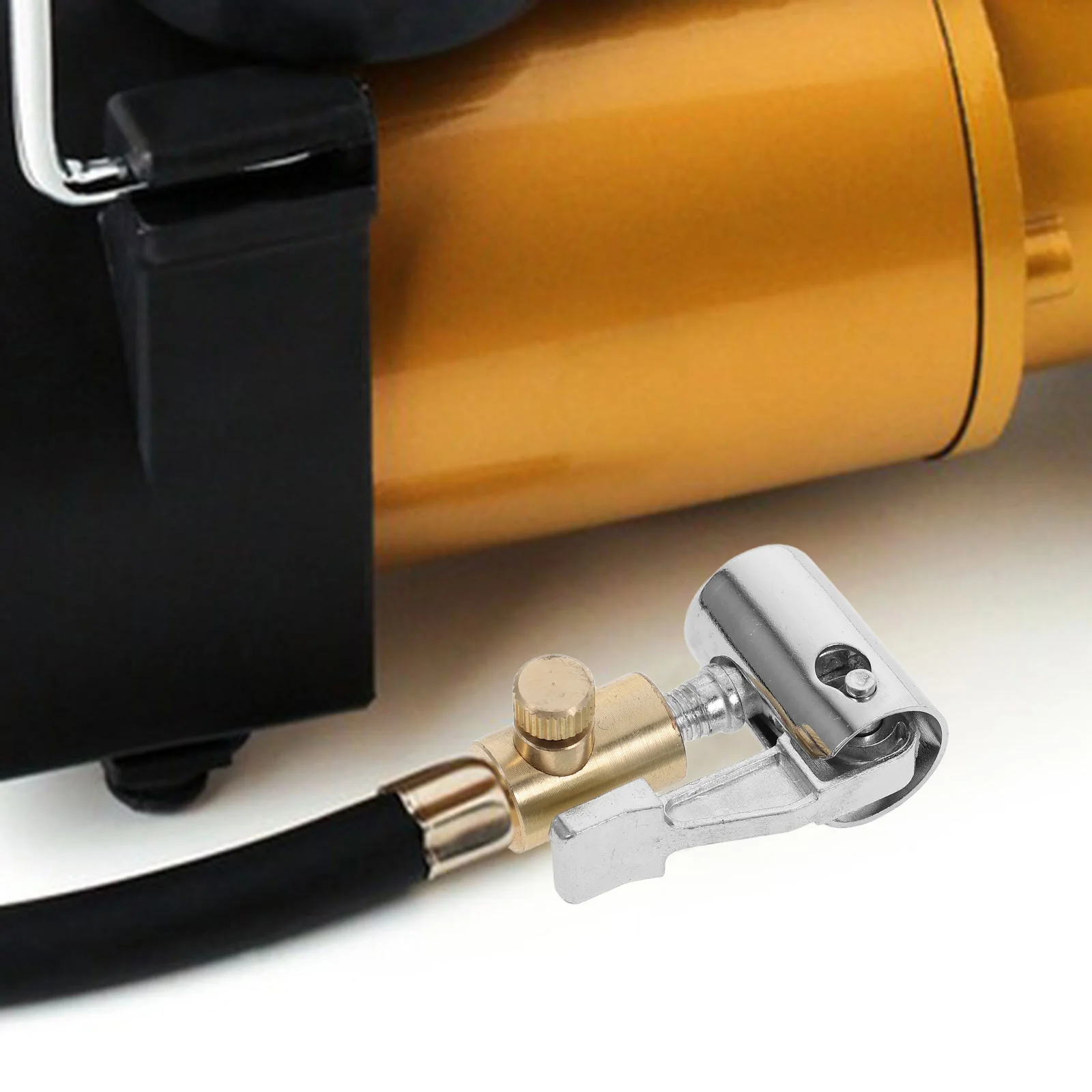 Portable Selflocking Air Pump Connector Quick Inflate Deflate Tire Inflator Nozzle Bicycle Hose Adapter Compressor Accessories
