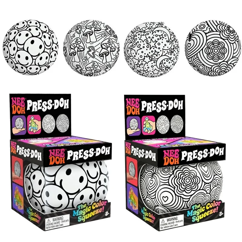 Needoh Cube Drip Fidget Sensory Toy Maltose TPR Mello Mallo Snow Ball Press Doh Change Color Relief Anxiety Focus Calm Down Gift