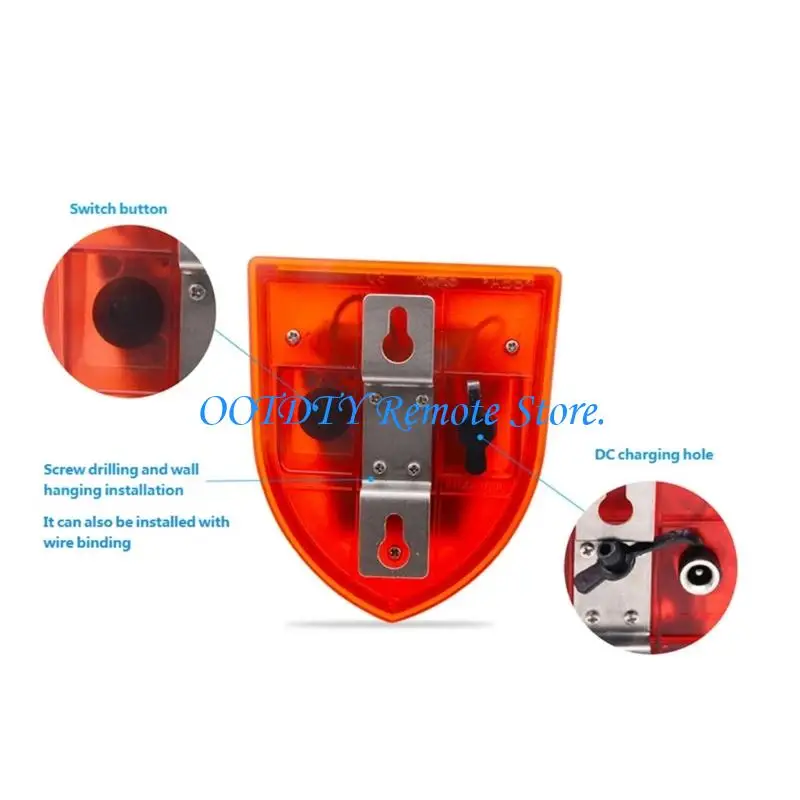  Security Alarm Solar Power Featuring Motion Sensors And Sound Simulation