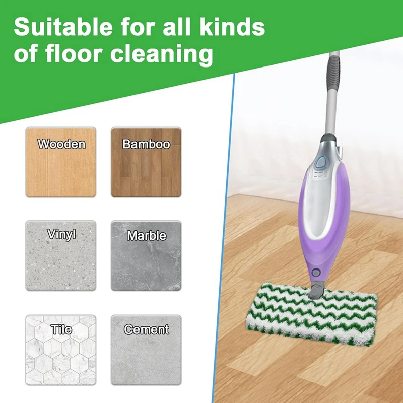 4PCS Steam Mop Replace Pads For Shark S3500 Series S3501 S3601 S3501S S3601C Steam Pocket Mop Microfiber Scrub Mop Pads