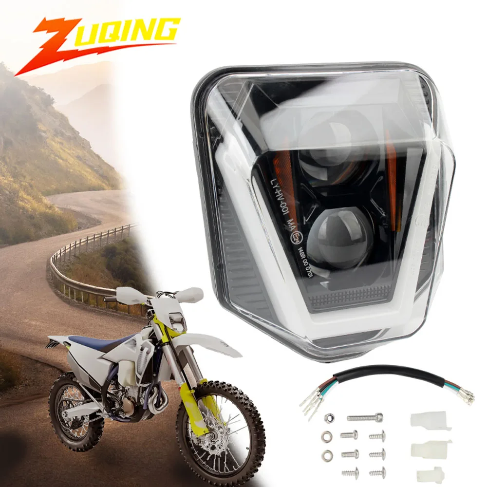 

Motorcycle Super bright headlights Assemblies for Husqvarna 701 Led Supermoto TE TC FE FC Cafe Racer Dirt Bike Motocross Parts