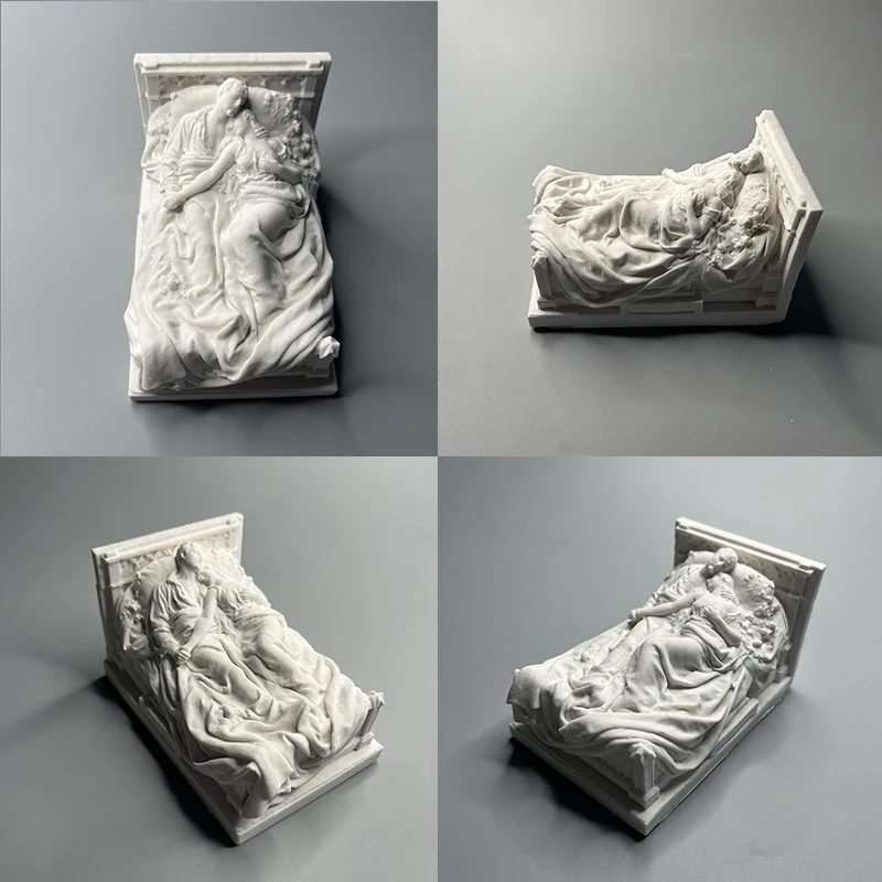 Adornos de estatua de yeso, estatuas de parejas jóvenes, avatares de personajes nórdicos, mini esculturas de retrato, muebles creativos
