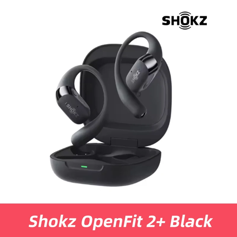 SHOKZ OpenFit 2+ gratis oortelefoons Dolby Audio-compatibel 48 uur IP55 waterbestendigheid USB-C draadloos opladen Nieuw T921