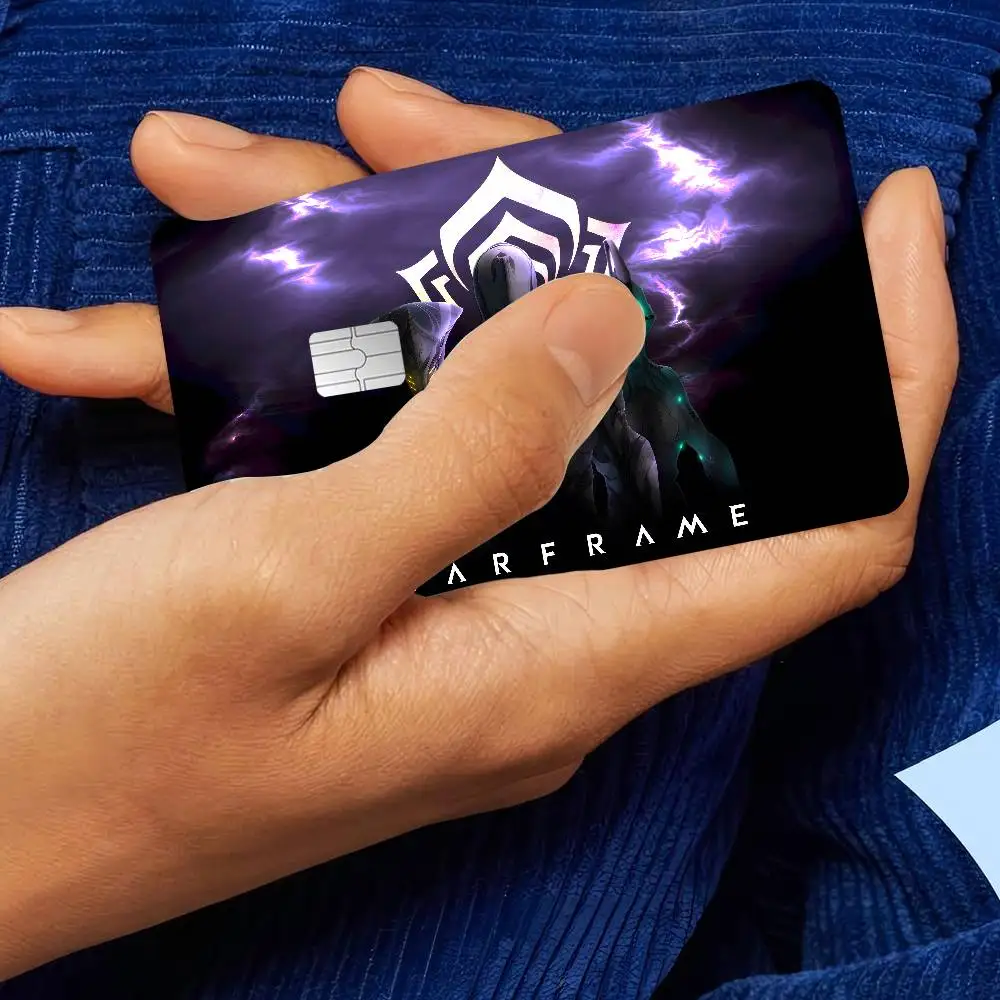 ملصقات جلدية لبطاقة الائتمان W-Warframe لـ VISA Bank Bus Metro Access Card غطاء طبقة رقيقة واقية ملصق مائي للنساء #4