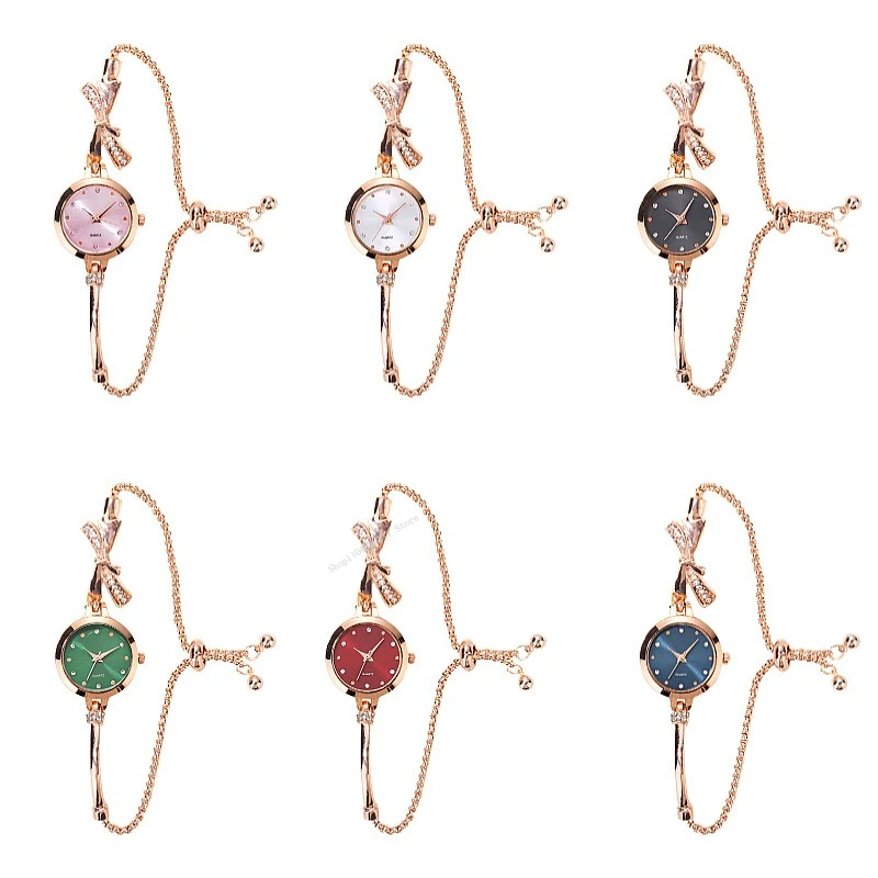 Reloj Mujer Роскошные женские часы с золотым тонким ремешком и стразами, браслет с цветком, ремешок для часов из нержавеющей стали, платье, женские часы