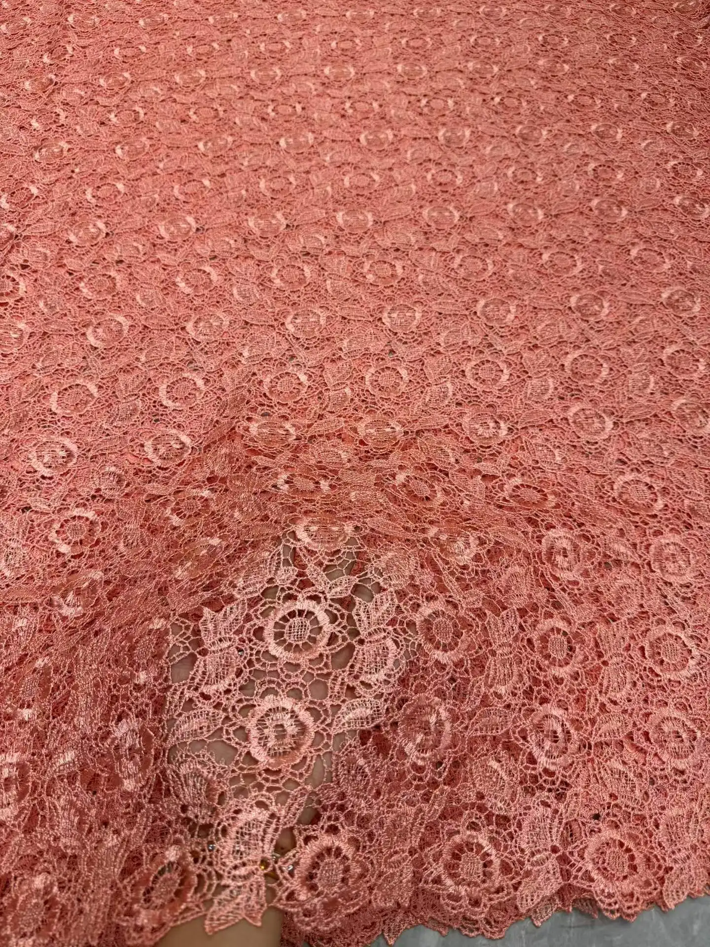 High Quality African Cord Swiss Voile Lace Embroidery French Guipure Fabric Water Soluble Lace for Fall and Winter Clothes 3632
