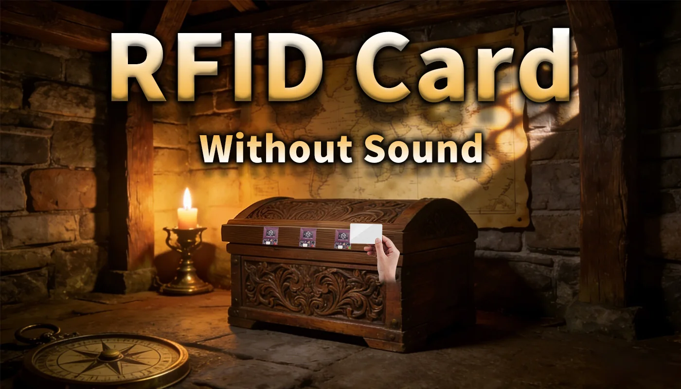 Mystery Studio Escape Room Requisiten RFID. Legen Sie die RFID-Karte auf den richtigen Sensor zur Entsperrung der Version Without 1987 Superb an – Detail 1