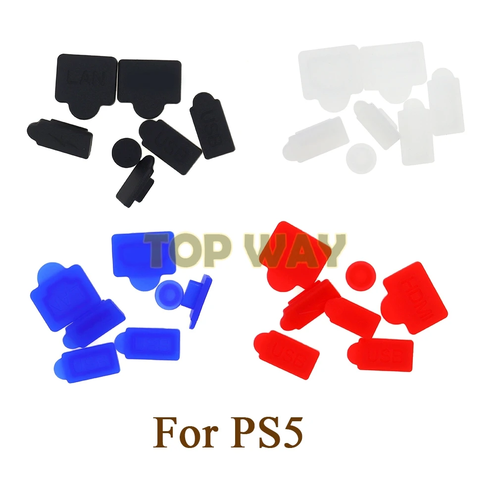 1-комплект-аксессуаров-для-консоли-ps5-набор-силиконовых-пылезащитных-заглушек-usb-hdmi-совместимый-интерфейс-пылезащитный-чехол-пылезащитная-заглушка