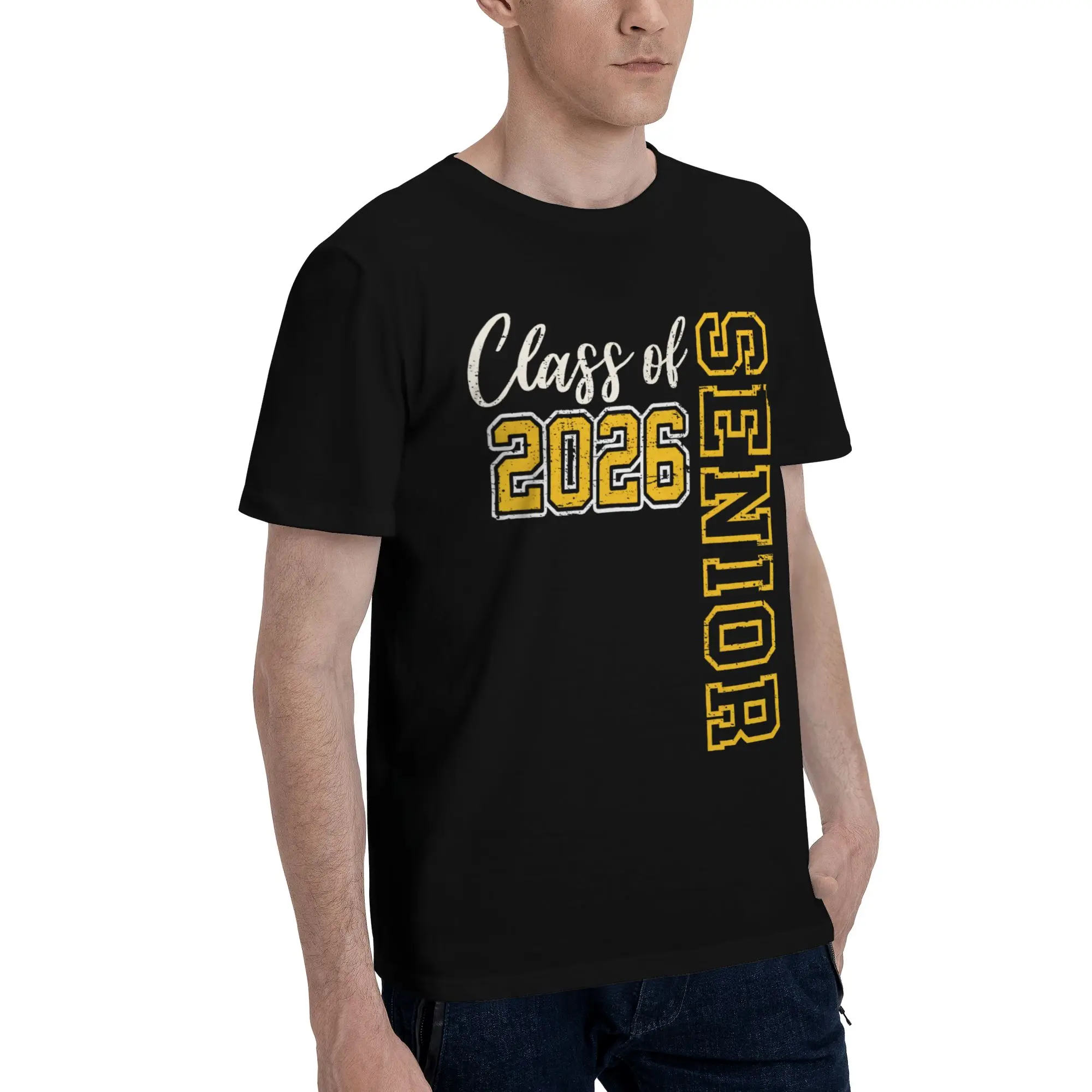Class of 2026 Senior Graduation Merch Unisex T Shirts 100% Cotton Tee Graphic  T-shirt Clothes
