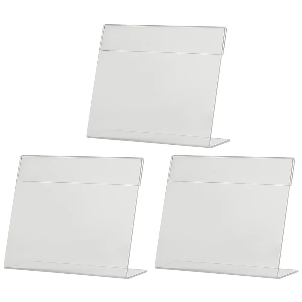 3 قطعة عرض تذكرة السعر تقف الاكريليك بسيط اجتماع مكتب حامل طاولة المؤتمرات العملي علامة التسمية حامل قصاصة #2
