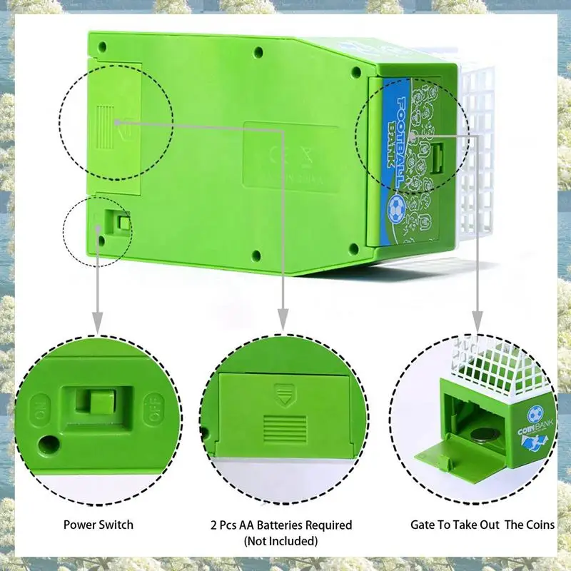 Новинка-2X, новинка, подарок, мультяшный футбольный горшок, электрическая копилка, футболист, ворота, футбольная копилка, копилка