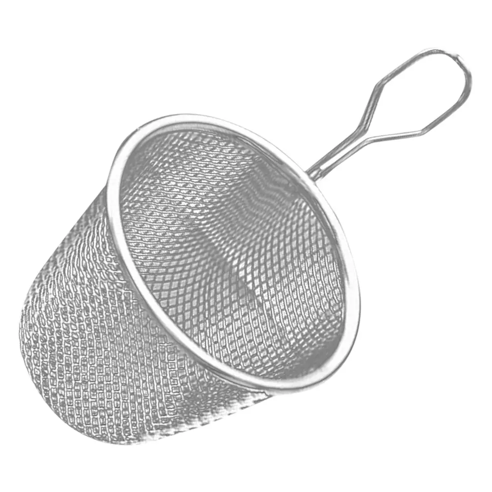 

1pc Stainless Steel Strainer Basket Fine Mesh Spoon Noodle Filter Fat Skimmer Dumpling Deep Fry Ramen Pasta Sieve Kitchen Tool
