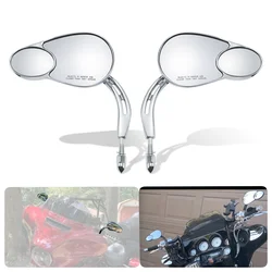 Split Vision Mirrors Rearview Mirror for Harley Touring Road King Street Electra Glide Ultra Classic FLHTCU Fat Boy Sport Glide