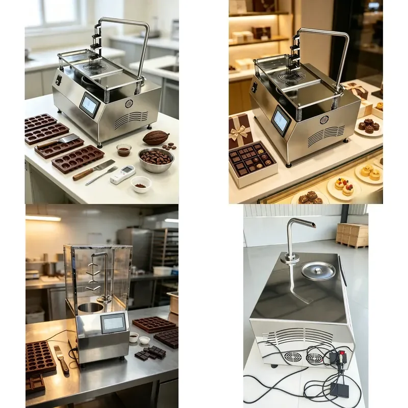 Electric Chocolate Maker Production Line with Melting Tank and Precise Temperature Control