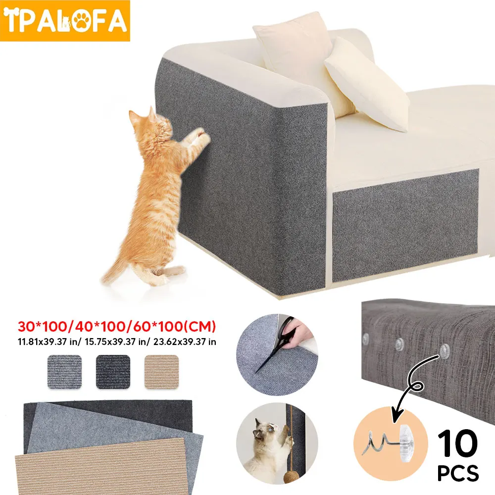 

Scraper for Cats Sofa DIY Wall Anti Cats Scratch Board Sofa Protection Sharpen Trimmable Self-Adhesive Carpet Cat Accessories