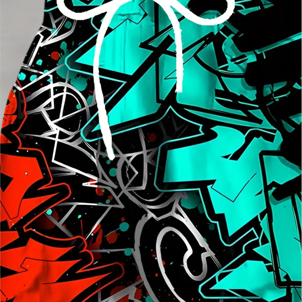 موضة الرجال 2026 Sweatpants الكتابة على الجدران المطبوعة ركض سليم صالح السراويل سراويل صالة غير رسمية مع جيوب الخريف الشتاء الشارع الشهير