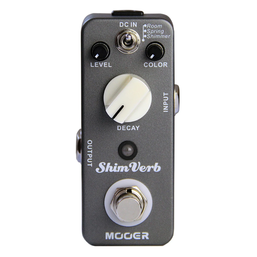 Mooer MRV1 ShimVerb Digital Reverb Guitar Effect Pedal 3 Reverb Modes (Room/ Spring/ Shimmer) for Electric Guitar Accessories