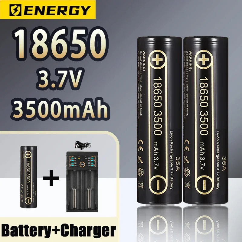 Bestsellerowa 18650 bateria darmowa wysyłka 35E li-ion 3.7V 3500mAh + ładowarka ładująca odpowiednia bateria śrubokręt