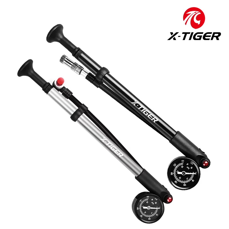 

X-TIGER 300psi Bicycle Air Pump with Gauge Portable High-Pressure MTB Air Pump for Front Fork and Rear Suspension Shock Absorber