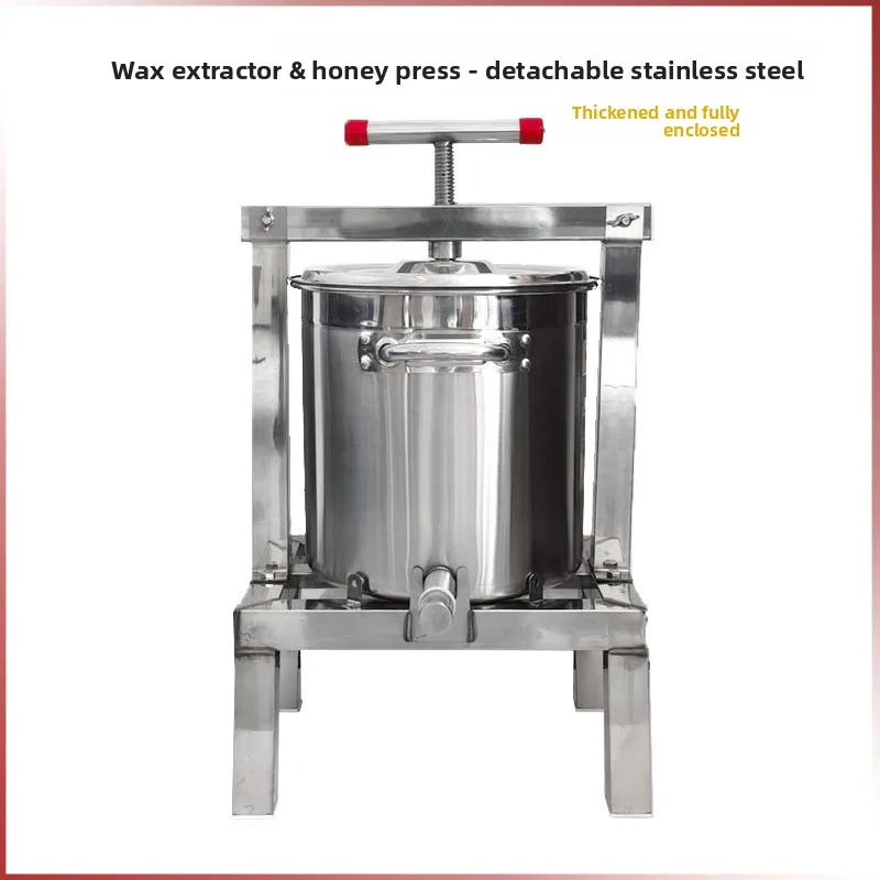 Household Multi-function Manual Press Thickened Stainless Steel Honey Extractor Fully Enclosed Squeezer for Beekeeping Juice