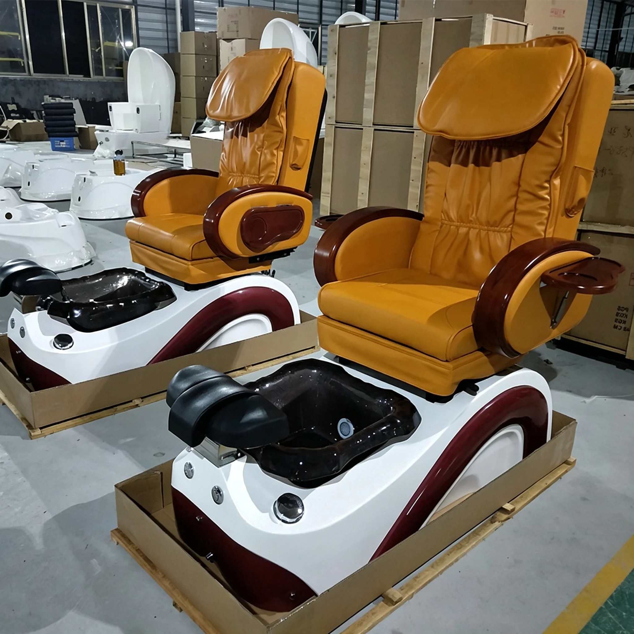 Premium Teal Electric Pedicure Chair Heated Foot Spa Massage Tub Hydrotherapy Professional Nail Salon Beauty Furniture - view 4