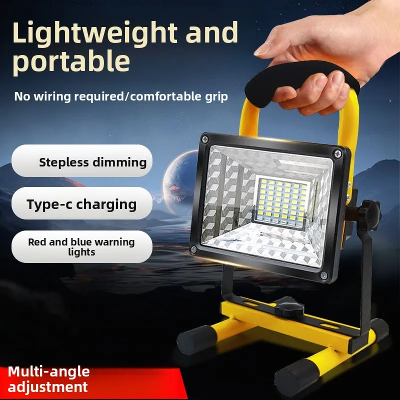 

Портативный суперяркий фонарь для кемпинга с функцией зарядки, съемный, для экстренных ситуаций, с длительным временем работы от батареи, переносной прожектор