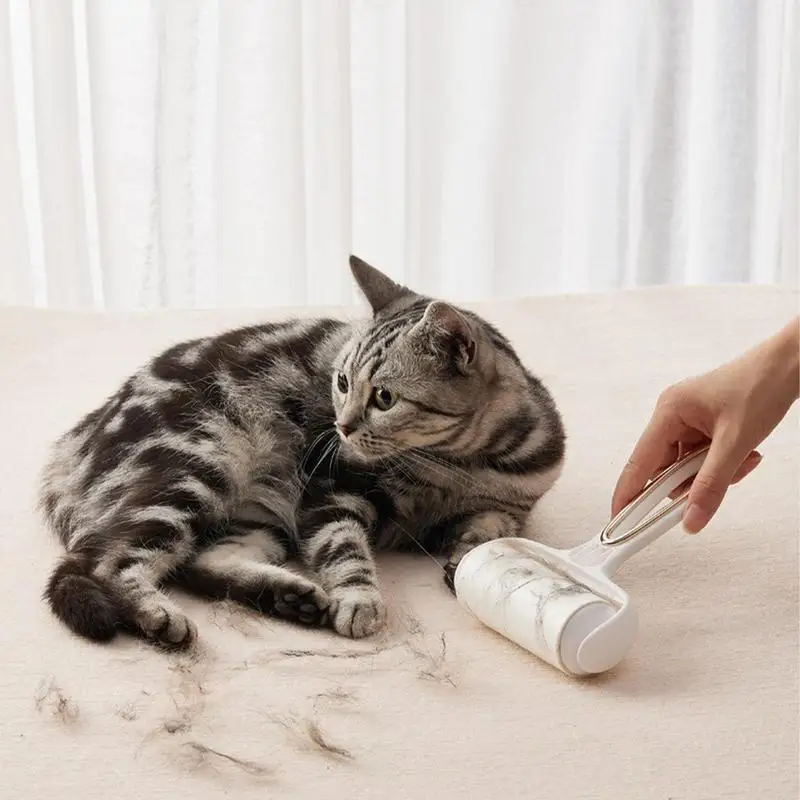 Zerreißbar Rolle Papier Klebrige Rolle Staub Wischer Pet Haar Kleidung Teppich Tousle Glatte Rotation Remover Austauschbare Reinigung Pinsel