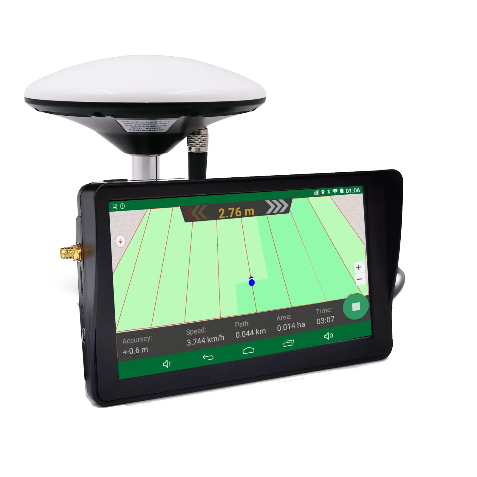 RICOEL 7-INCH Multi-constellation High Accurate GNSS GPS Tractor Navigation for Agriculture