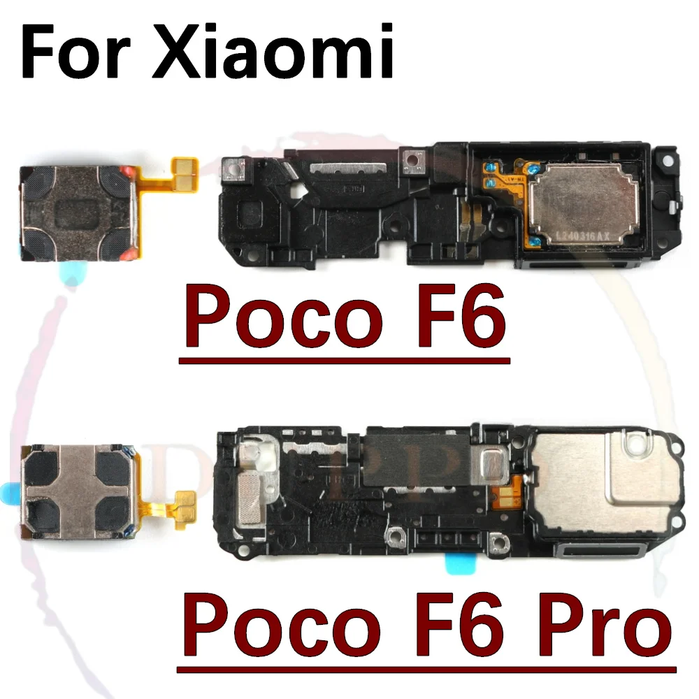 

Top Earpiece Earphone Speaker Receiver For Xiaomi Poco F6 Pro F6pro LoudSpeaker Buzzer Ringer Sound Module Replacement Parts