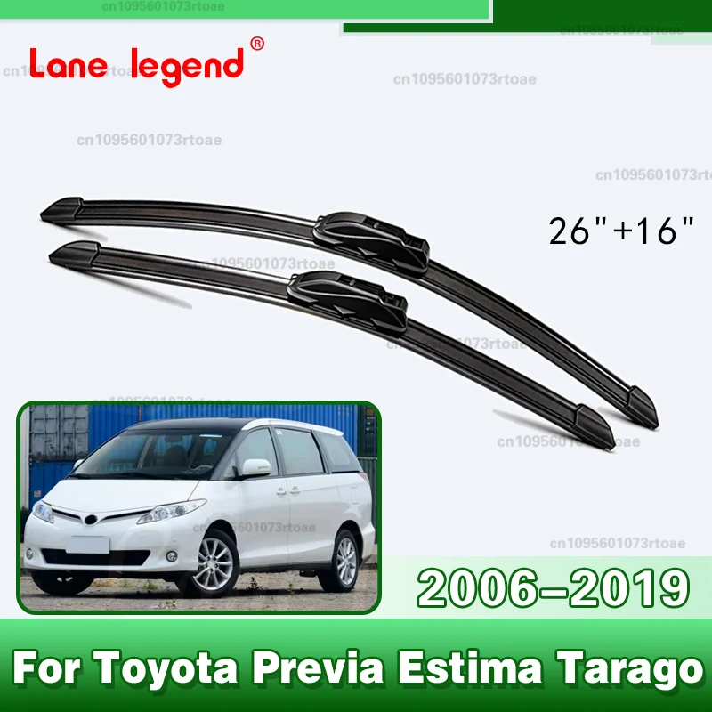 For Toyota Previa Estima Tarago XR50 2006~2019 Front Wiper Blades Window Windshield Windscreen Brushes Car Accessorie U J Hook