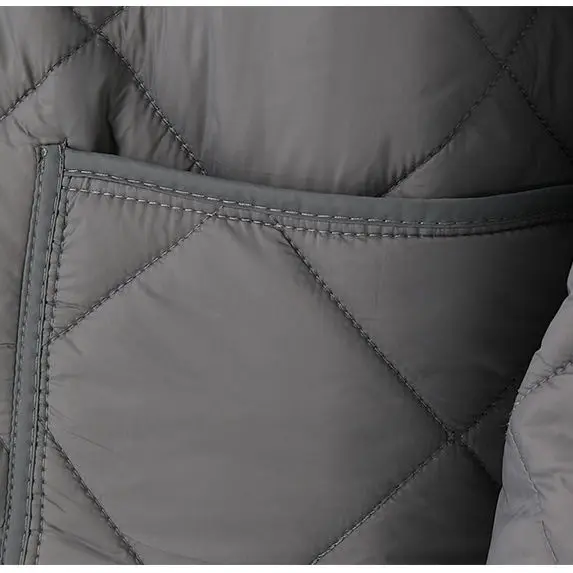 Autumn and Winter New Women's Cotton Robe Loose Splicing Commuter Windproof Oversized Inner Tank Jacket