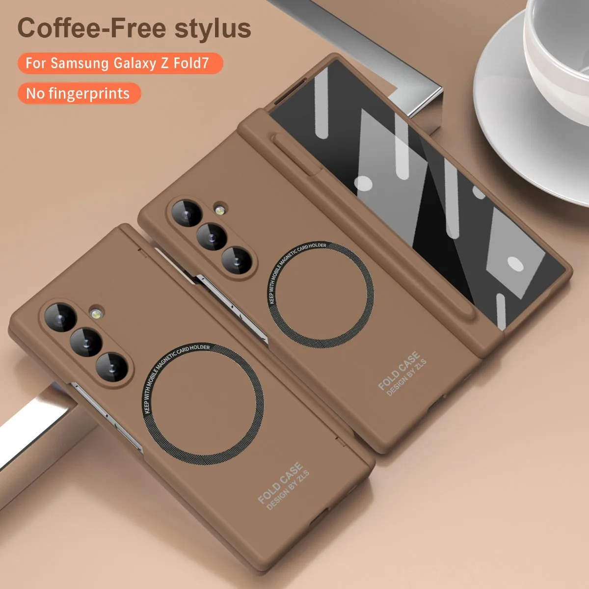 حافظة هاتف مغناطيسية متينة مع حامل قلم S شاشة ستايلس لهاتف سامسونج جالاكسي Z أضعاف 7 6 5 لغطاء صلب Magsafe #2