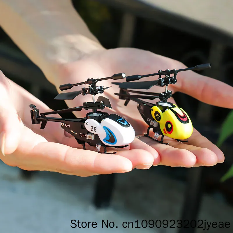 Mini Remote-Controlled Airplane 3.5-Channel Drop Resistant Remote-Controlled Airplane Pocket Fingertip Aircraft Model Adult Toy