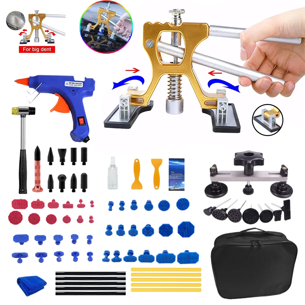 New Adjustable Auto Dent Repair Tools Glue Gun Auto Removal Kit Automotive Paintless Dent Repair Kit Dent Puller for Cars