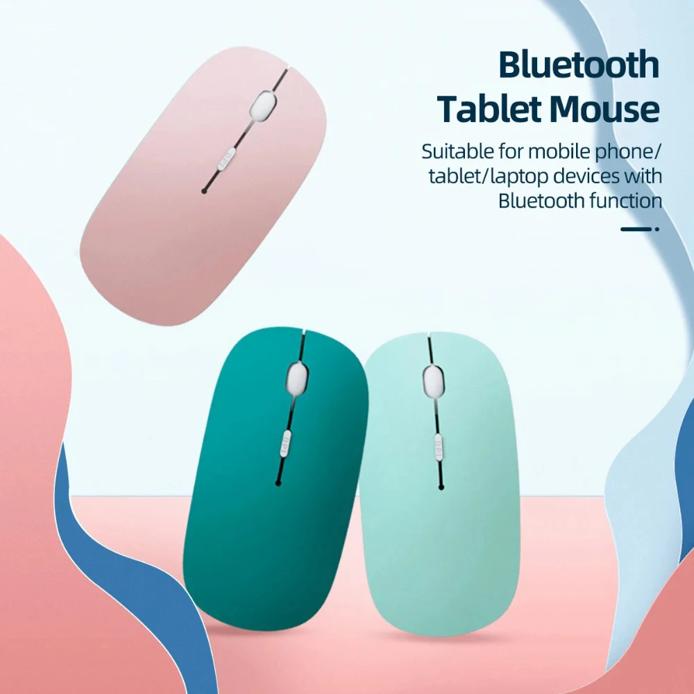 Silent Bluetooth Mouse Marcaron Computer Laptop Optical Mouse Wireless for iPad Samsung Tablet Universal Mice Noiseless