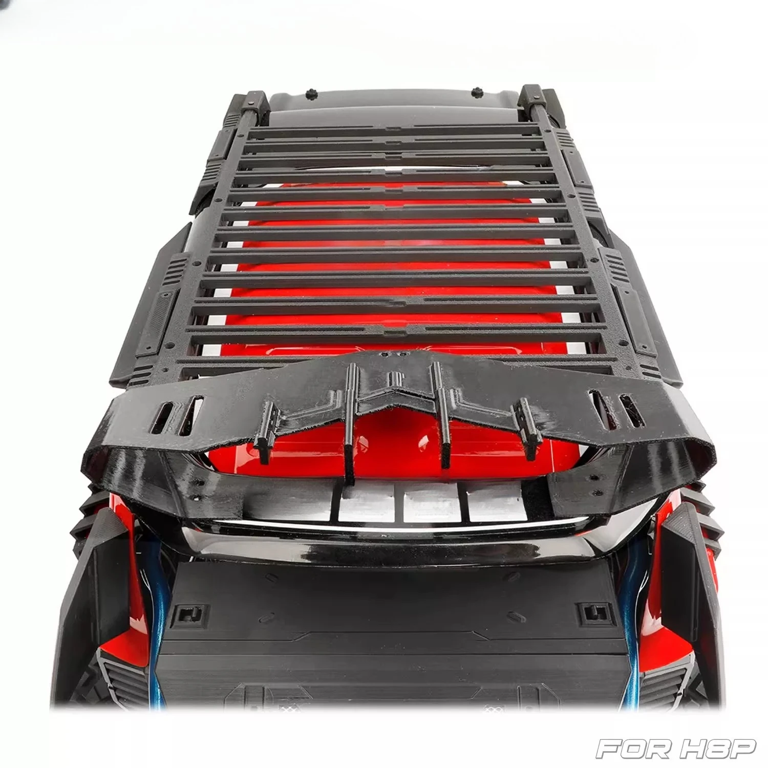 High Quality Custom Size Roof Rear Spoiler Exterior Decor Upgrade Parts for 1/8 Scale MJX H8P RC Crawler Body Shell Accessories