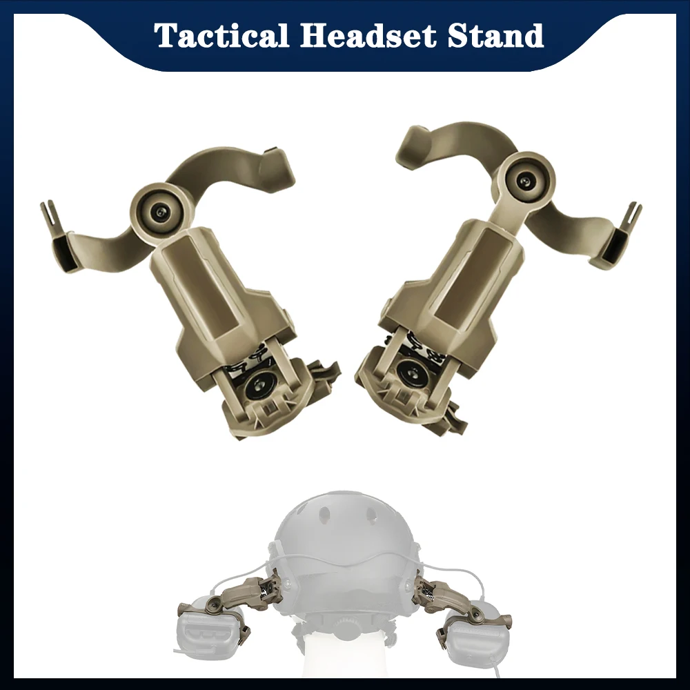 Helmet Headset Mount Tactical Earmuffs Holder 360 Degree Rotating，for EARMOR M31,M32,M32H/Walker's Razor/Howard Leight Honeywell