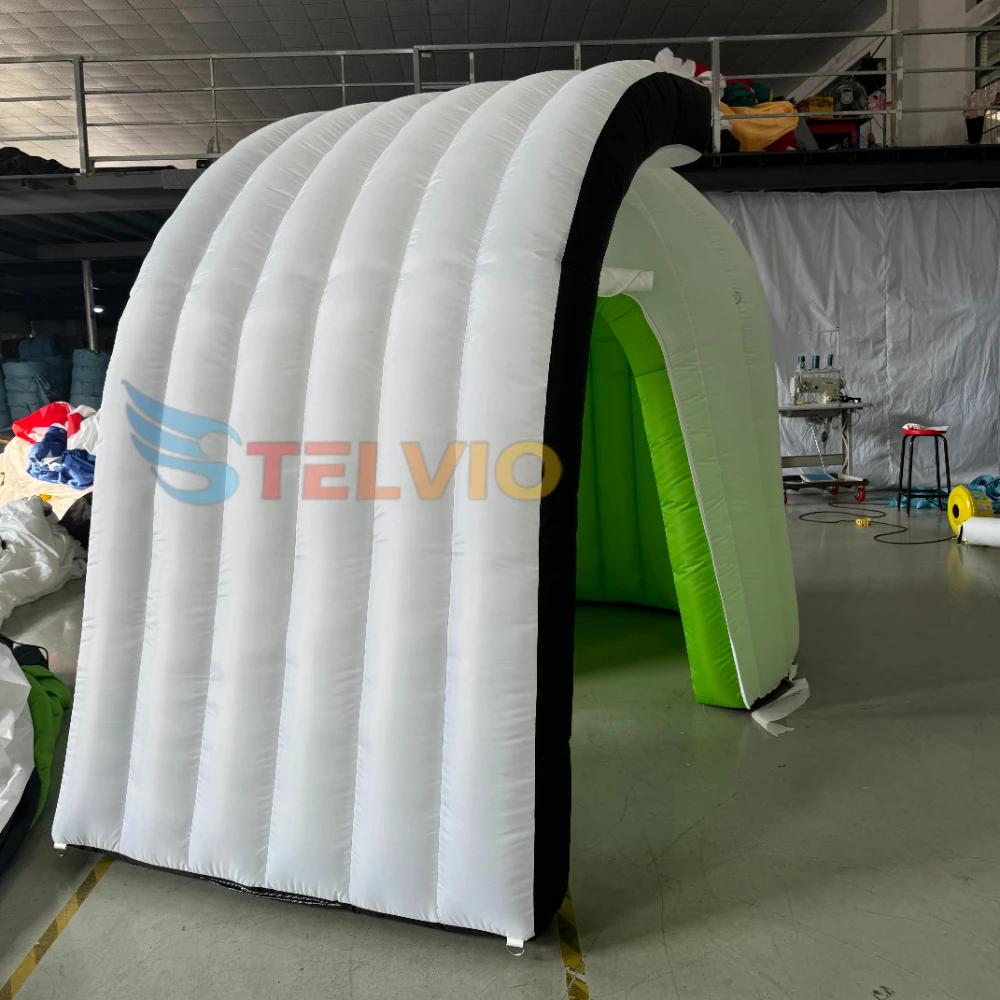 Shell Shape LED Lighted Inflatable Photo Booth Enclosure Inflatable Photo Booth Tent For Party