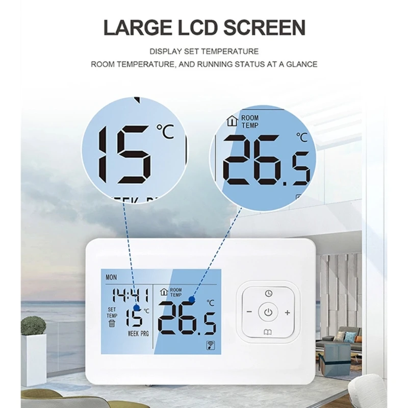 WiFi Thermostat Programmable Electric Underfloor Heating Radiator Thermostat APP Constant Temperature Dropshipping