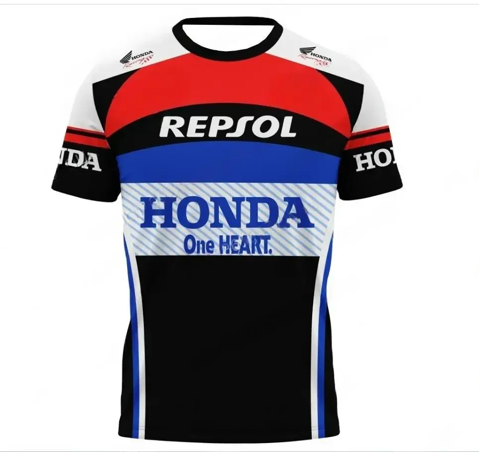 

NewCycling Sport Speed Drying Long Sleeve Shirt for Men's Honda RacingTeam Official Race Rider Fashion Motorcycle Racing T-shirt