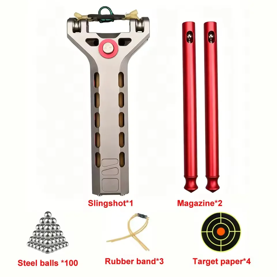 2026 Not Aluminum Alloy Automatic Slingshot Lightweight Durable High-precision Slingshot for Outdoor Hunting Entertainment