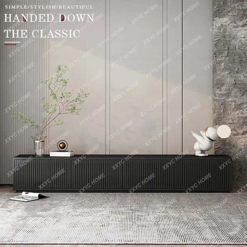 XXRetro Creativity Tv Stands Floor  Universal Organizer Black Tv Table Minimalist Salon Display Salon Furniture