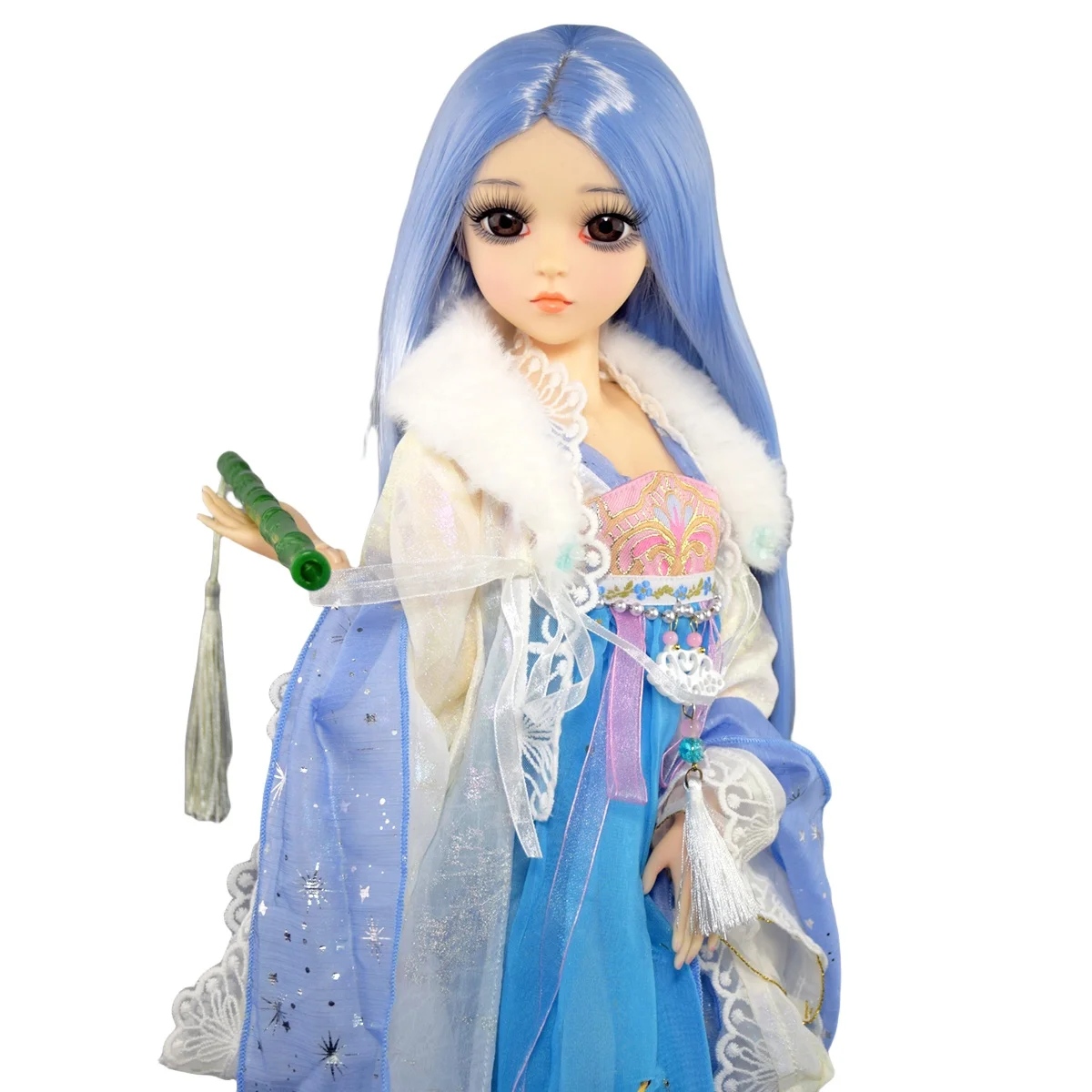 

YUTOTUE 60 см, игрушка-кукла для девочек, 18 суставов, тело с макияжем, древняя одежда для лица, набор париков, реалистичная кукла BJD