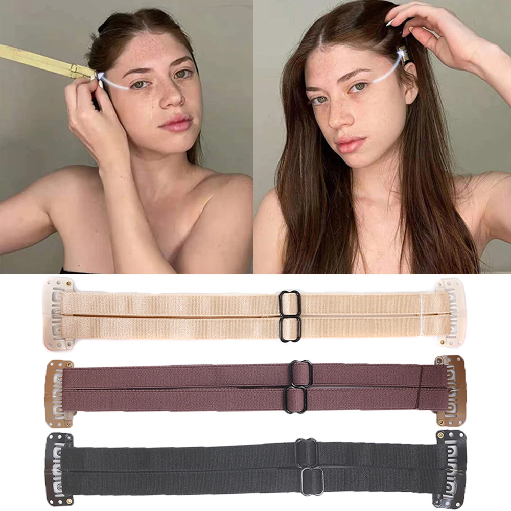 Single/Double Stretching Band For Lift the Eyes and Eyebrows Fox Eyes Magic Elastic Band With BB Clips Adjustable Strap For Hair